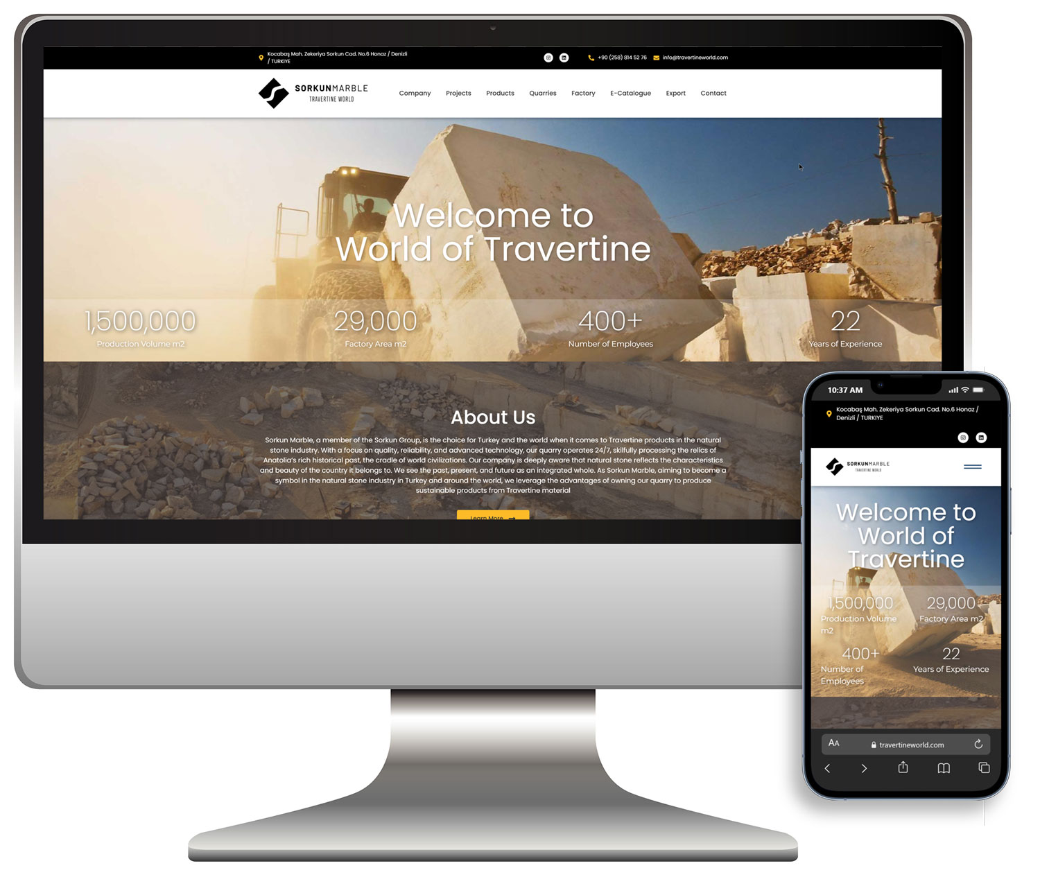 Minimalist open magazine spread layout with elegant typography