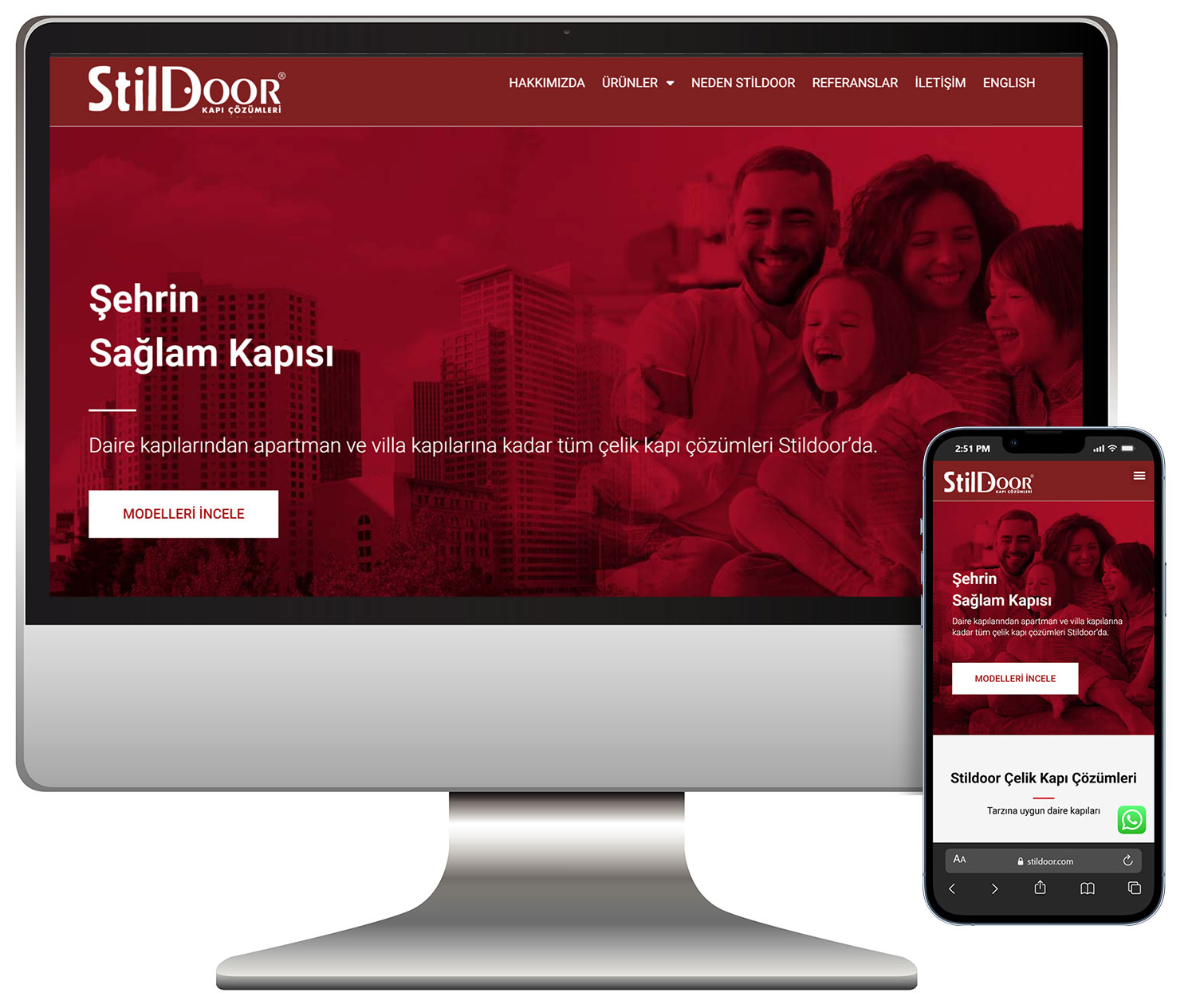 Daire kapılarından apartman ve villa kapılarına kadar tüm çelik kapı çözümleri Stildoor’da.